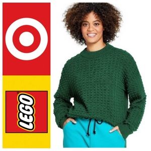 RARE Lego | Target Collab Sweater in Hunter Green!
